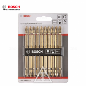 BOSCH  螺絲起子頭組 金 110mm 10支/卡