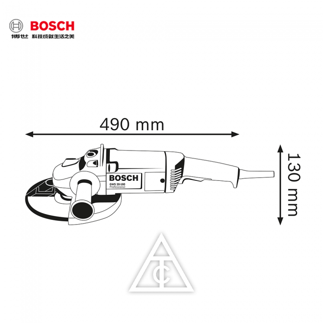 BOSCH GWS 20-180 7” 110V 大型砂輪機(側開關)