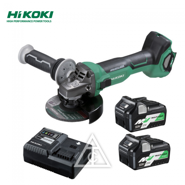 HIKOKI G3610DA充電式無刷式平面砂輪機36V 5”(2.5Ah*2)-太千五金有限公司
