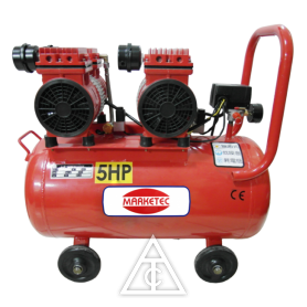 【特殊材積商品】啟瑞直結雙機頭無油空壓機(紅)( 5HP 60L)110V