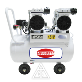啟瑞直結雙機頭無油空壓機(白)(4.5HP 50L)