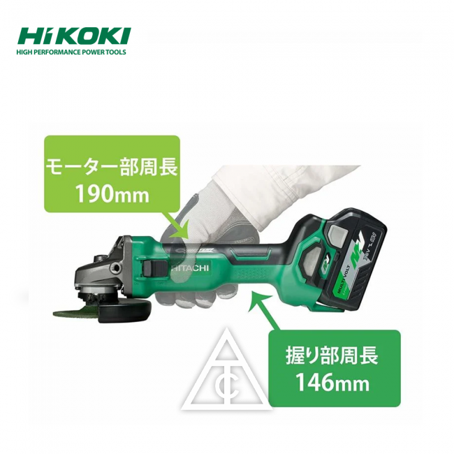 HIKOKI G3610DA充電式無刷式平面砂輪機36V 4”(2.5Ah*2)