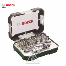 BOSCH 26件式棘輪起子頭組