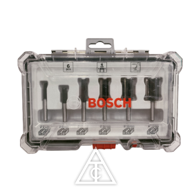 BOSCH6件組直溝槽修邊刀(6mm)